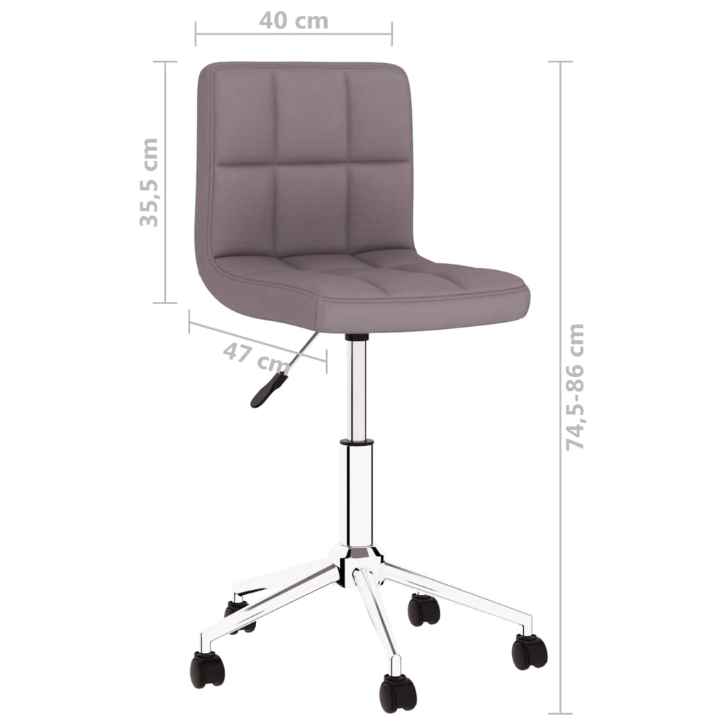 Bürostuhl Drehbar Taupe Stoff