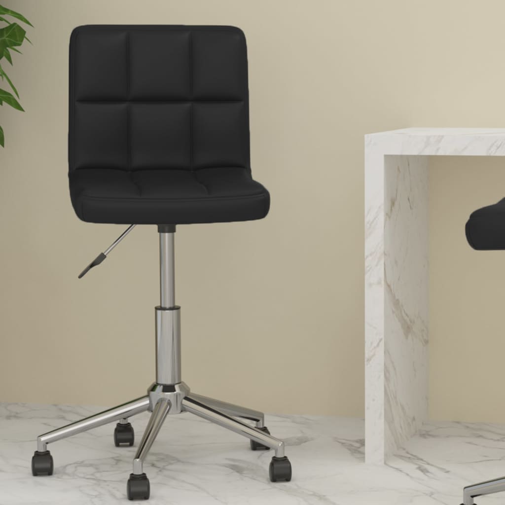 Bürostuhl Drehbar Schwarz Kunstleder
