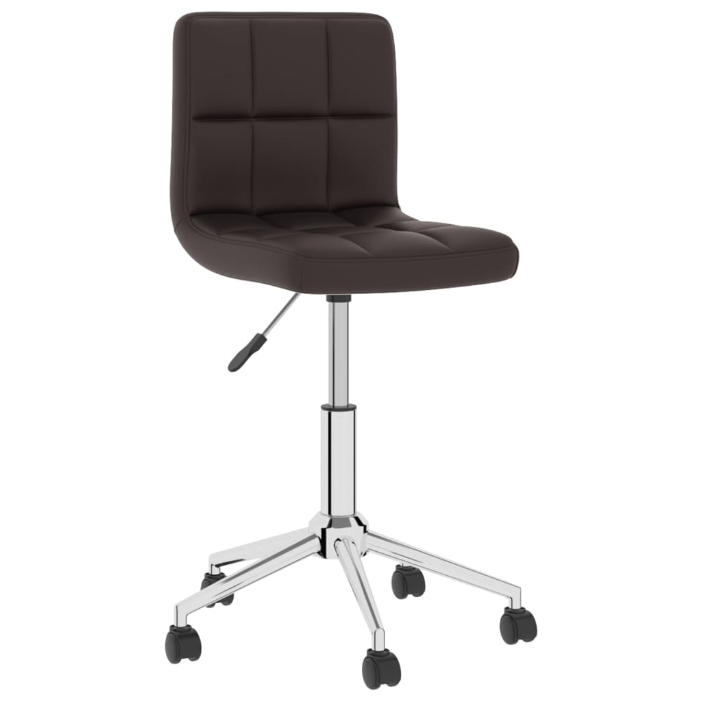 Bürostuhl Drehbar Braun Kunstleder