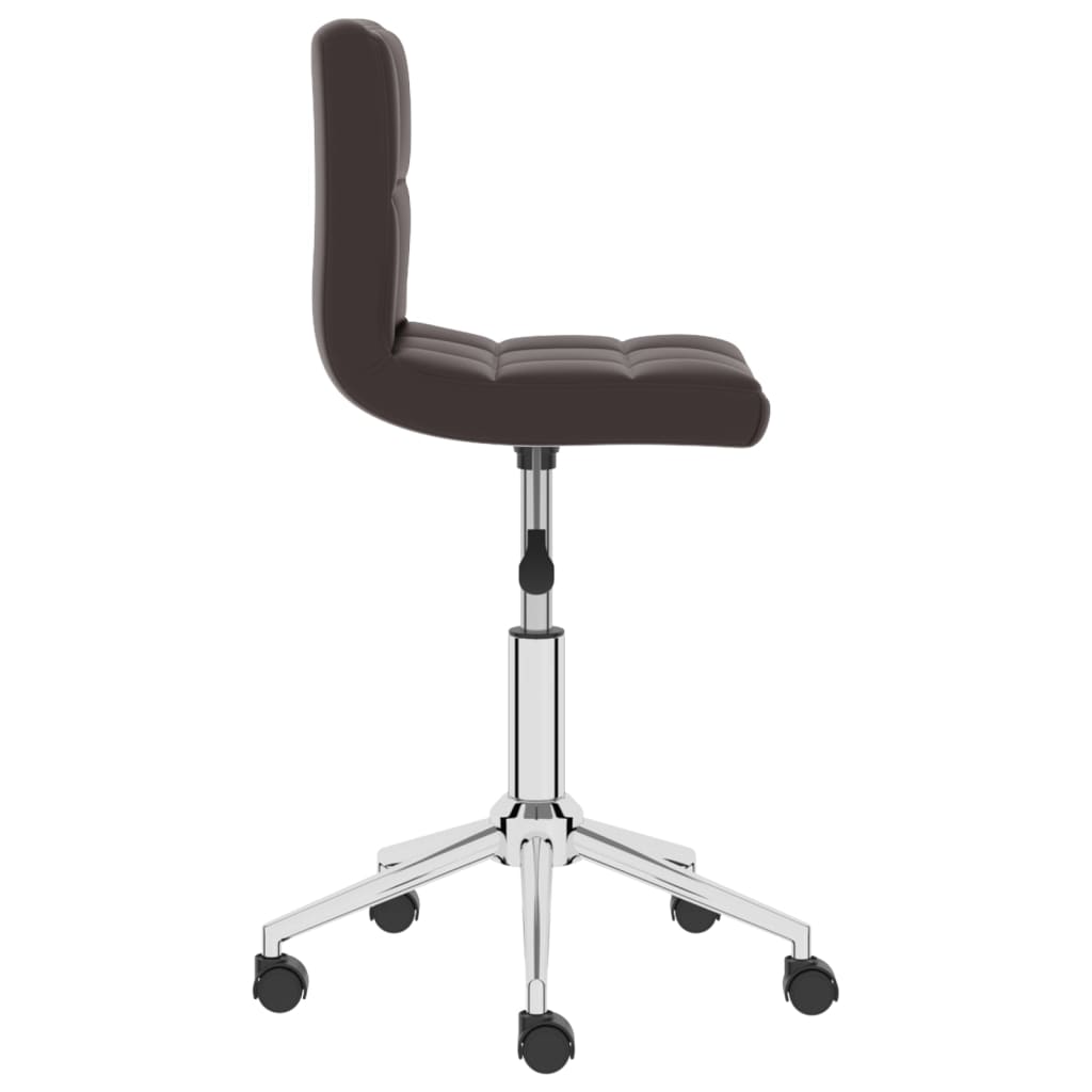 Bürostuhl Drehbar Braun Kunstleder
