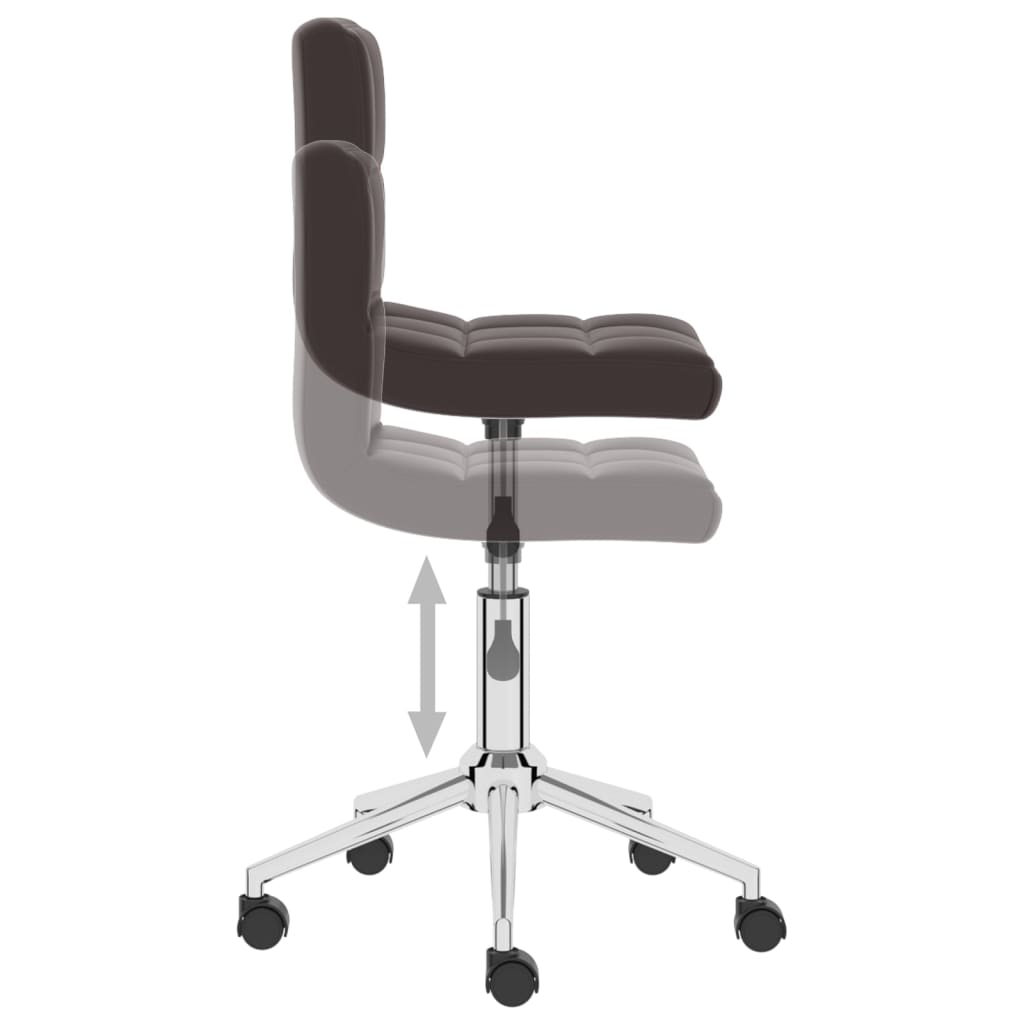 Bürostuhl Drehbar Braun Kunstleder