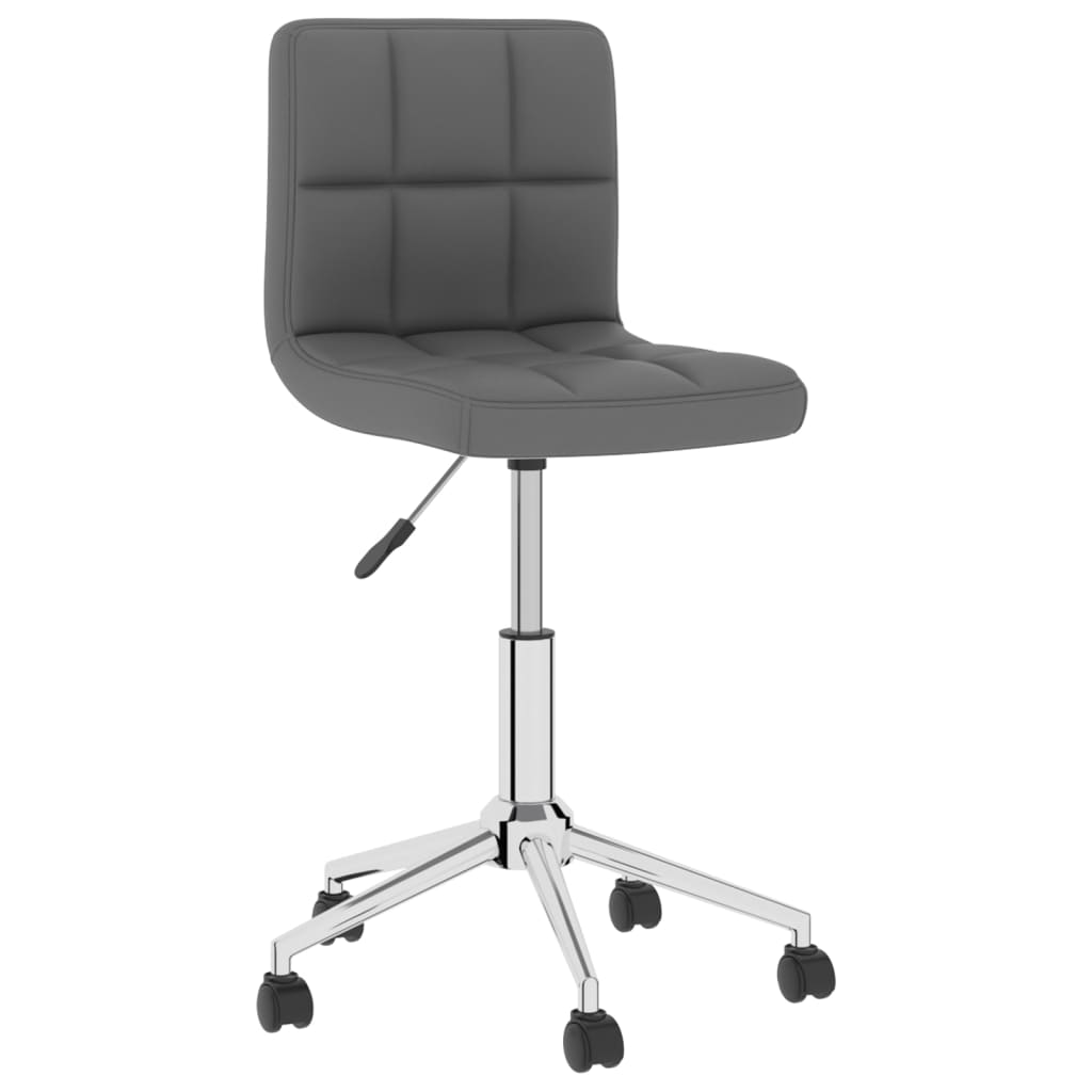Bürostuhl Drehbar Grau Kunstleder