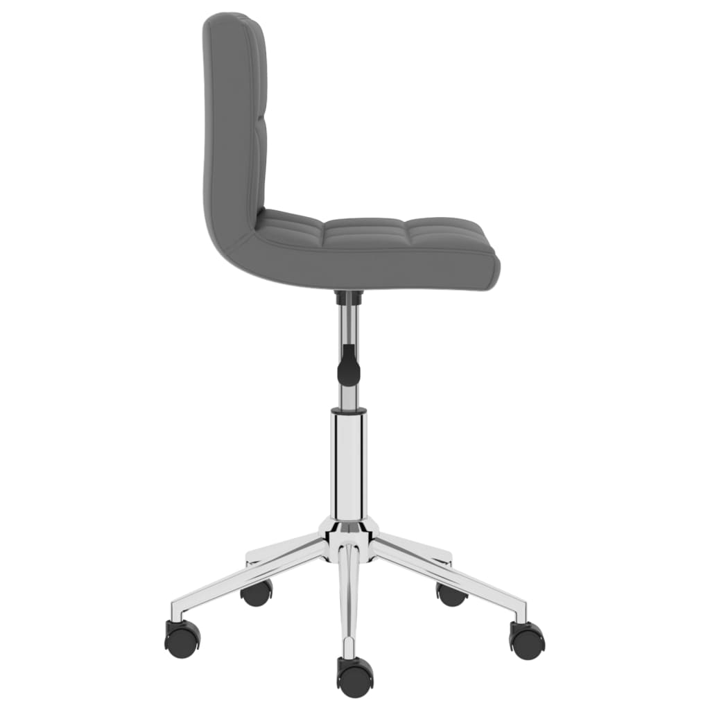 Bürostuhl Drehbar Grau Kunstleder