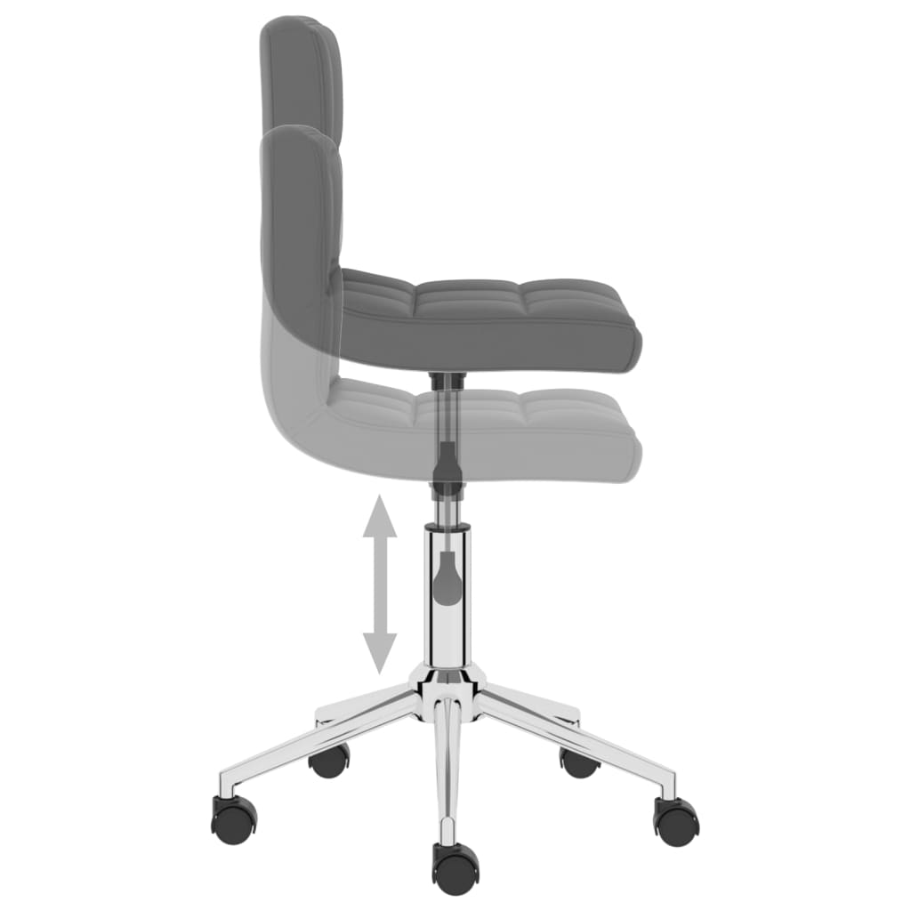 Bürostuhl Drehbar Grau Kunstleder
