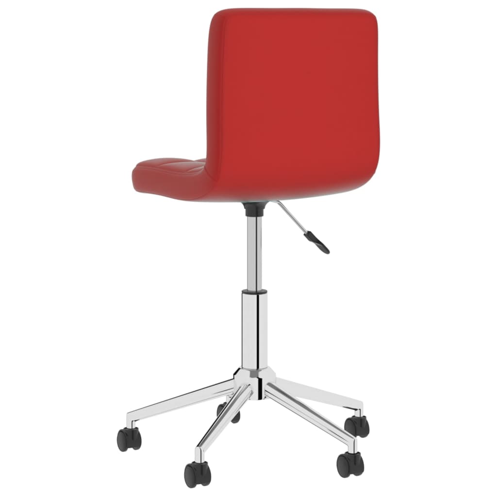 Bürostuhl Drehbar Weinrot Kunstleder
