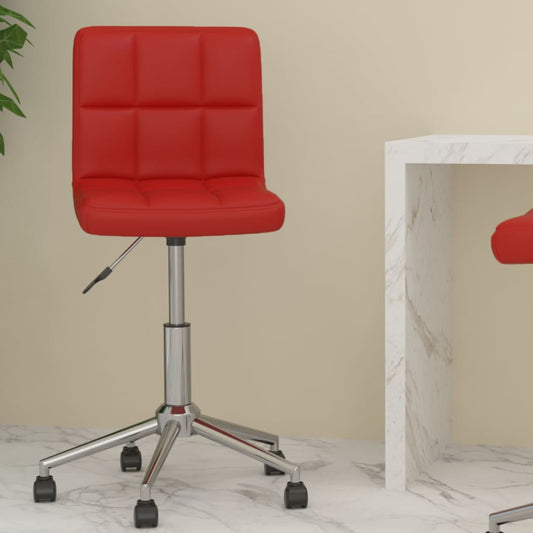Bürostuhl Drehbar Weinrot Kunstleder