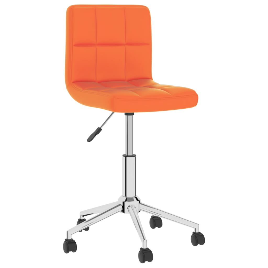 Bürostuhl Drehbar Orange Kunstleder
