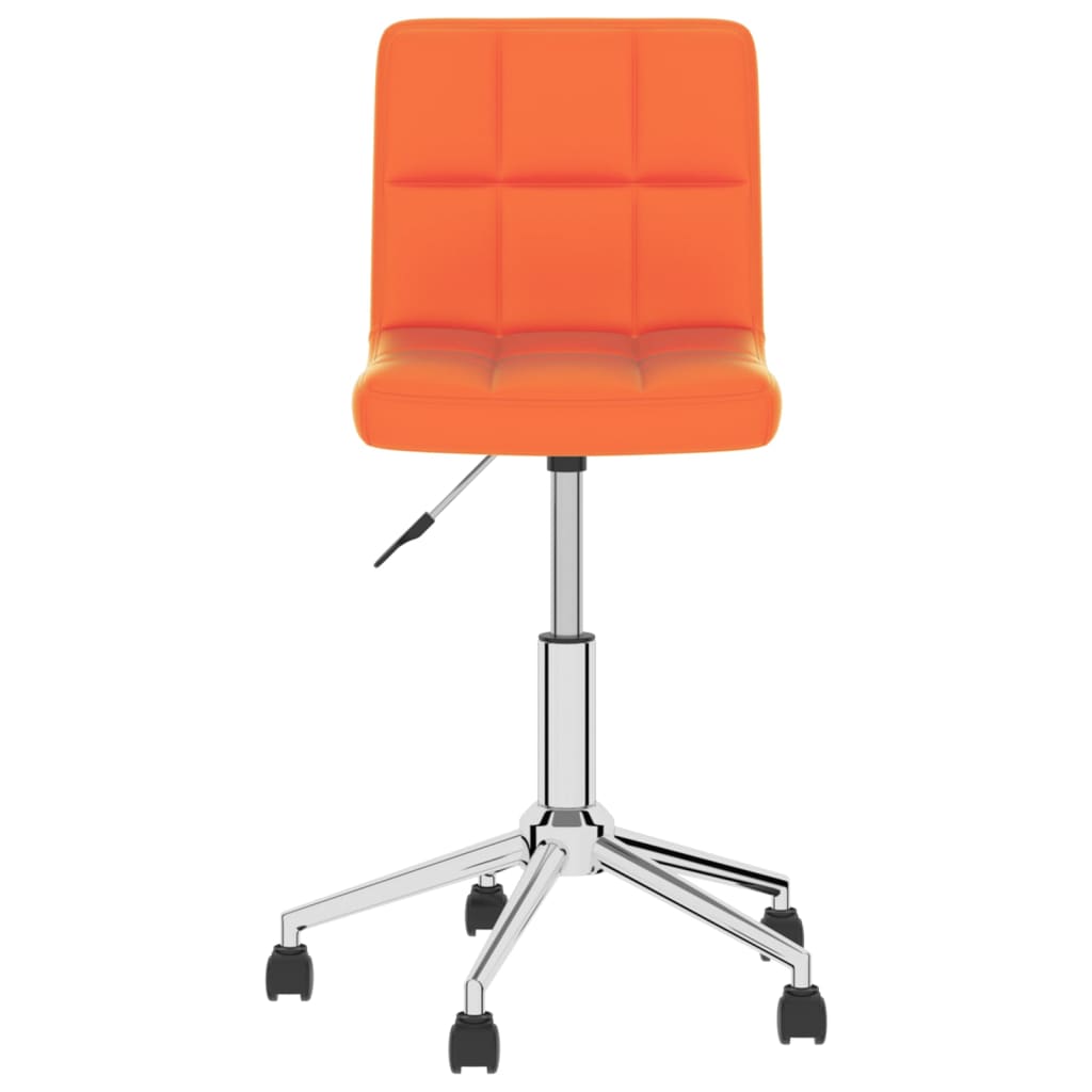 Bürostuhl Drehbar Orange Kunstleder