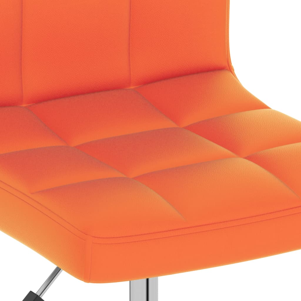Bürostuhl Drehbar Orange Kunstleder