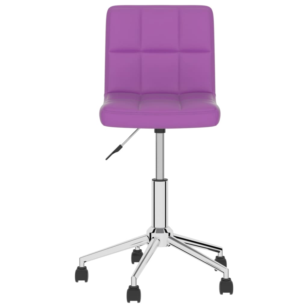 Bürostuhl Drehbar Lila Kunstleder