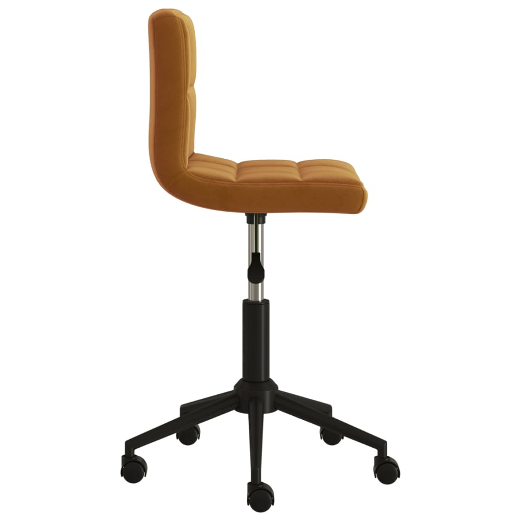 Bürostuhl Drehbar Braun Samt