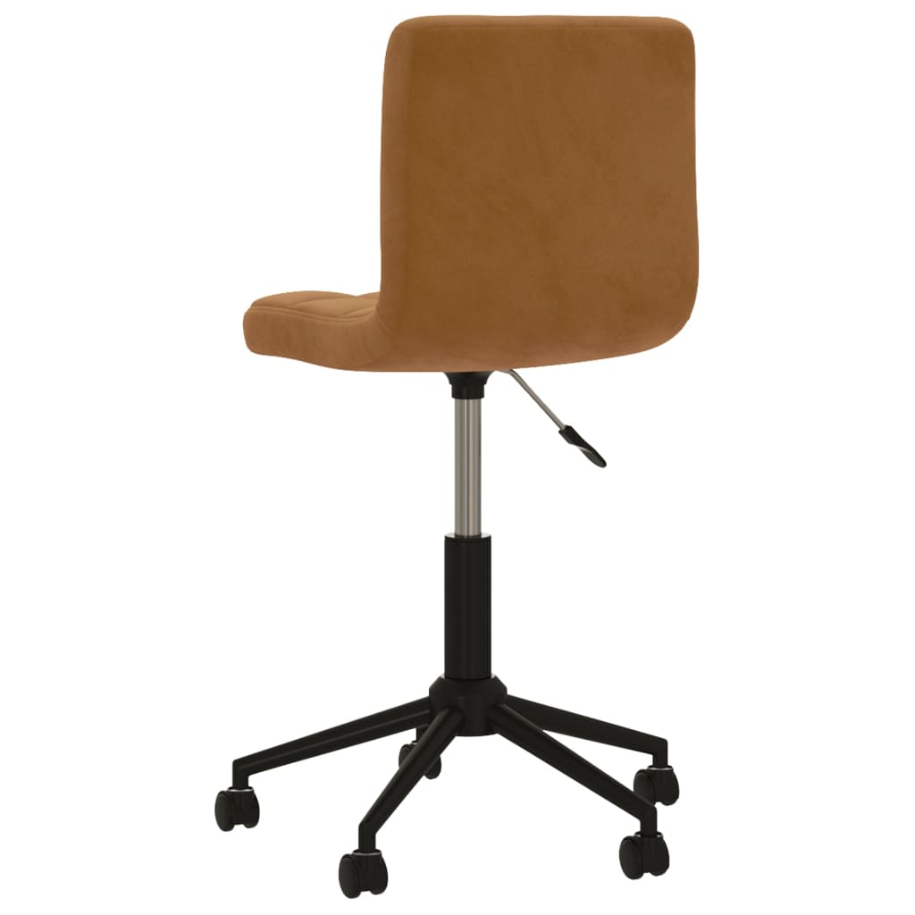 Bürostuhl Drehbar Braun Samt