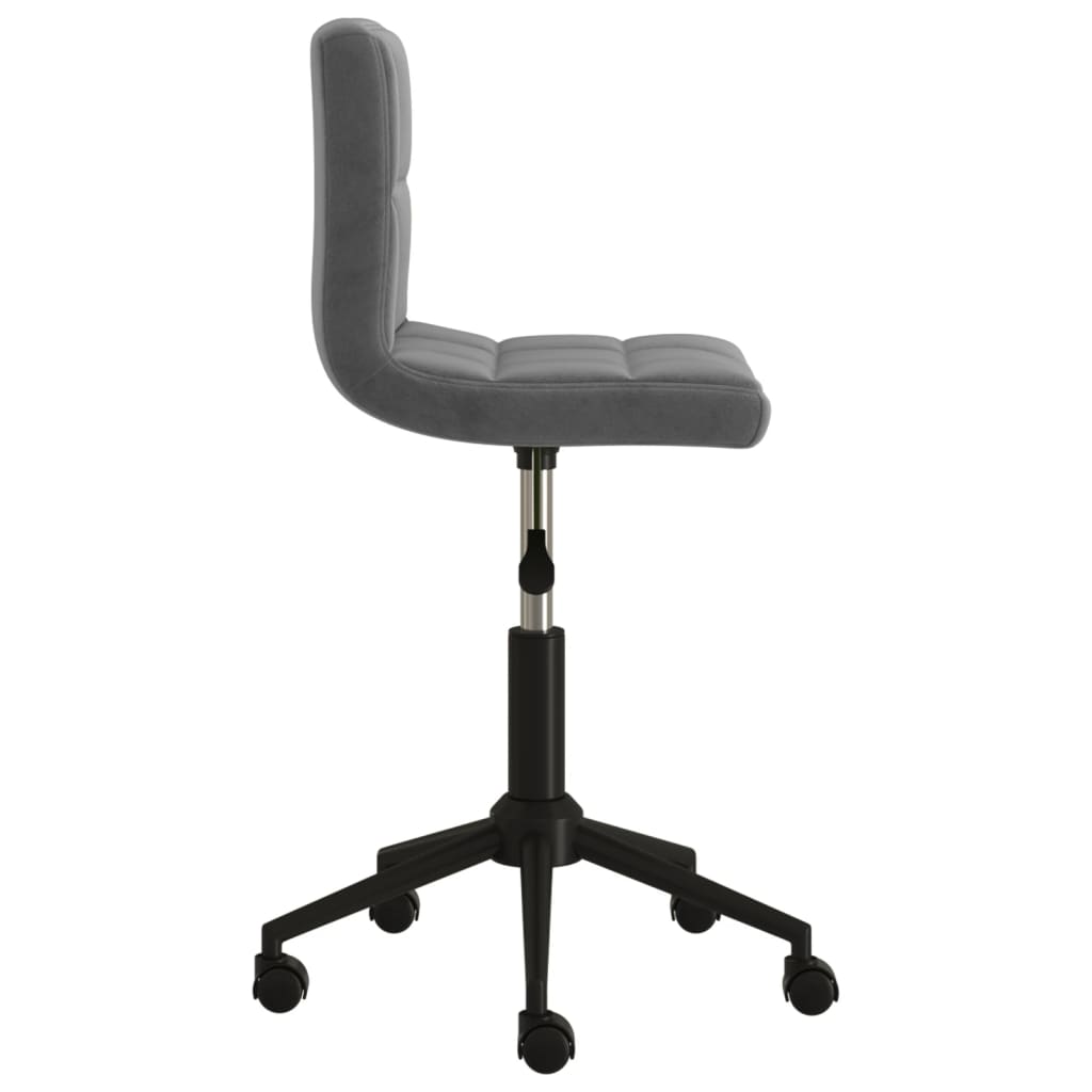 Bürostuhl Drehbar Dunkelgrau Samt