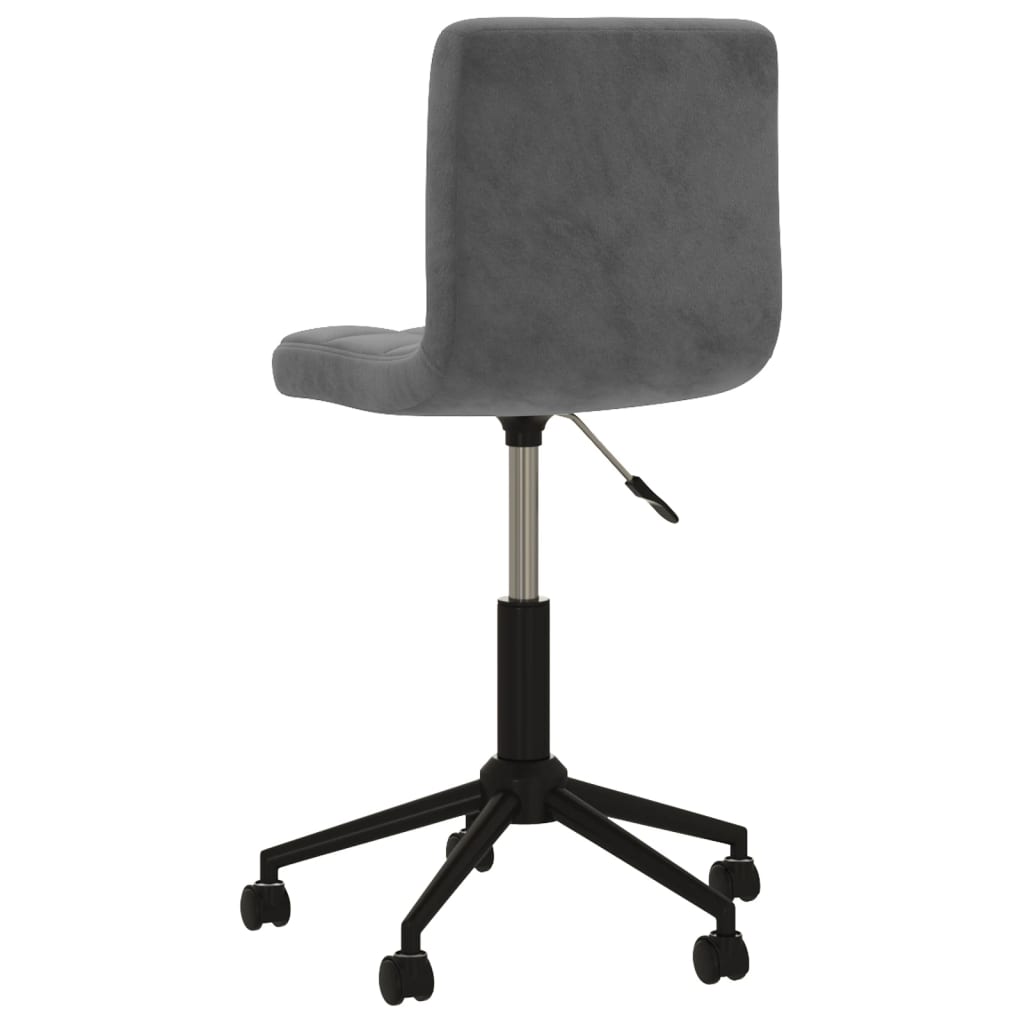 Bürostuhl Drehbar Dunkelgrau Samt