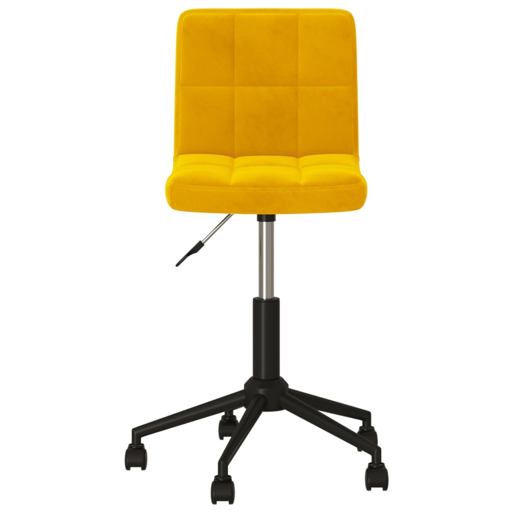 Bürostuhl Drehbar Senfgelb Samt