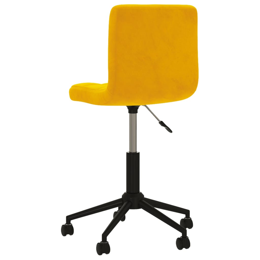 Bürostuhl Drehbar Senfgelb Samt