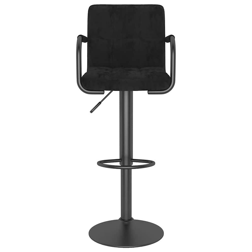 Barhocker Schwarz Samt