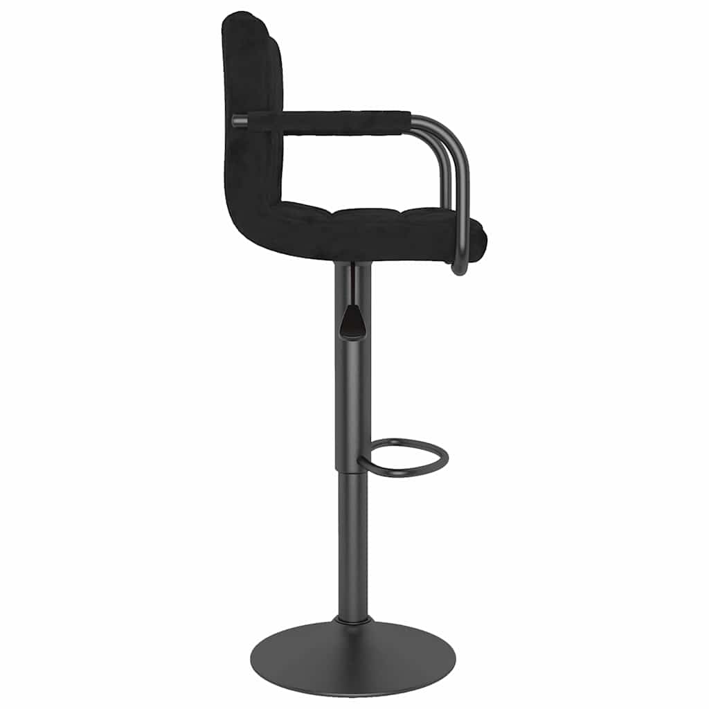 Barhocker Schwarz Samt