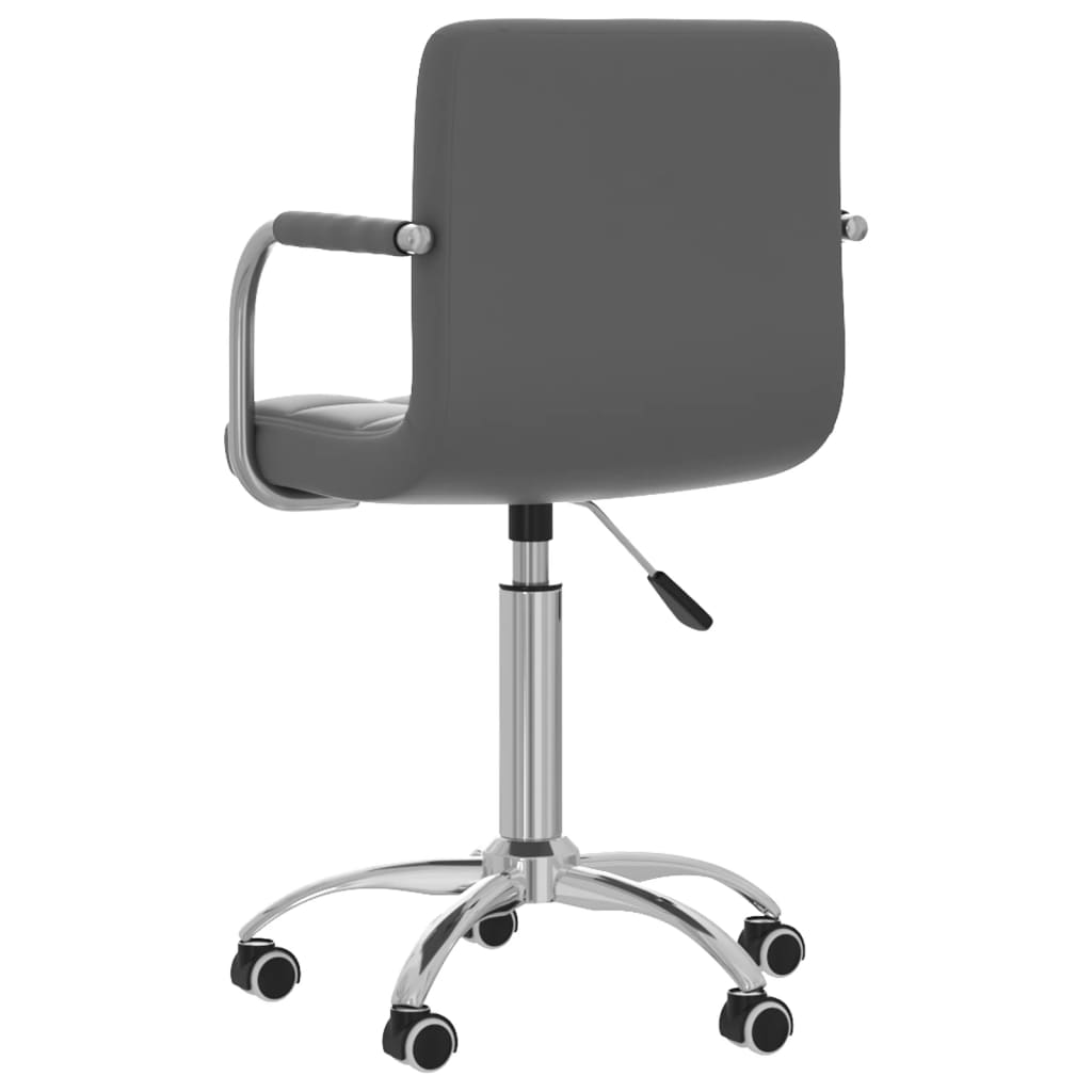 Bürostuhl Drehbar Grau Kunstleder