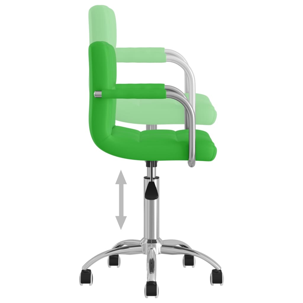 Bürostuhl Drehbar Grün Kunstleder