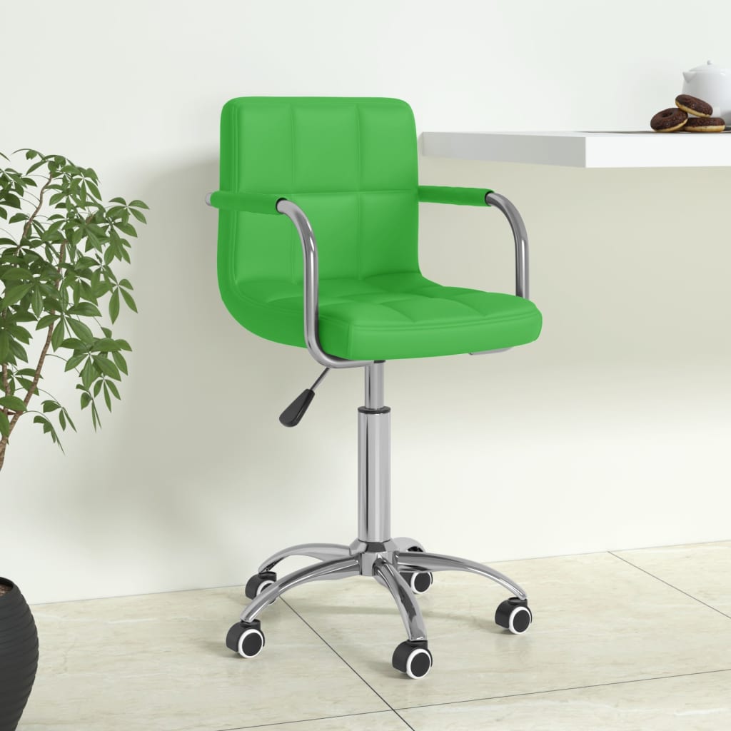 Bürostuhl Drehbar Grün Kunstleder