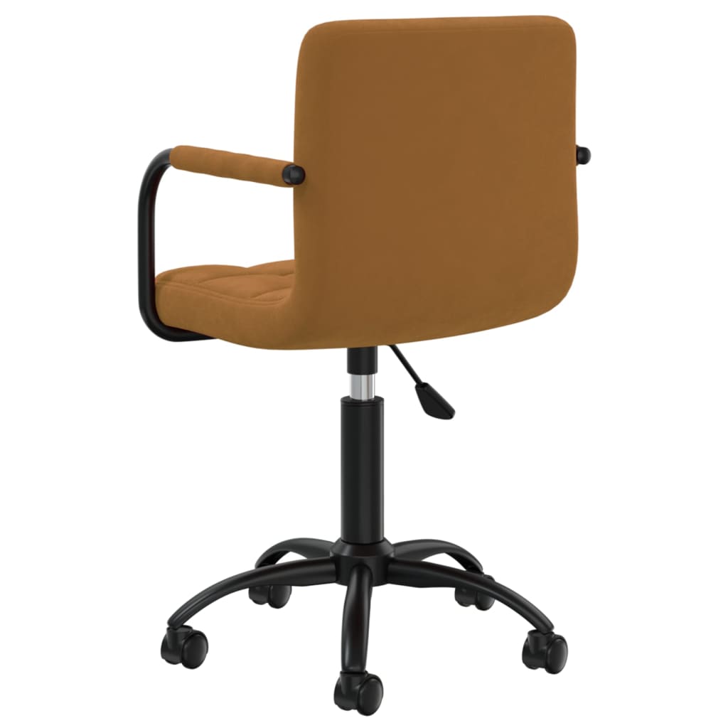 Bürostuhl Drehbar Braun Samt