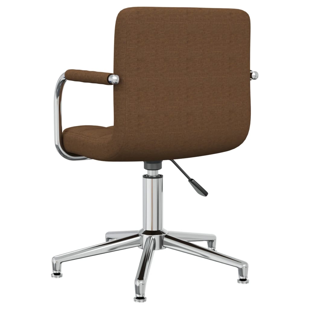 Drehbare Esszimmerstühle 2 Stk. Braun Stoff