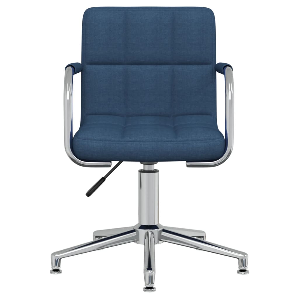 Drehbare Esszimmerstühle 2 Stk. Blau Stoff