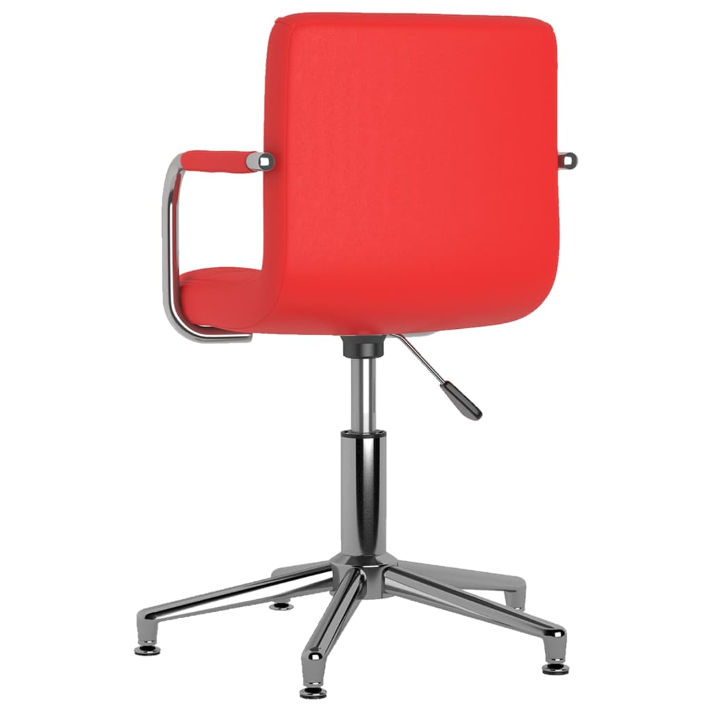 Bürostuhl Drehbar Rot Kunstleder