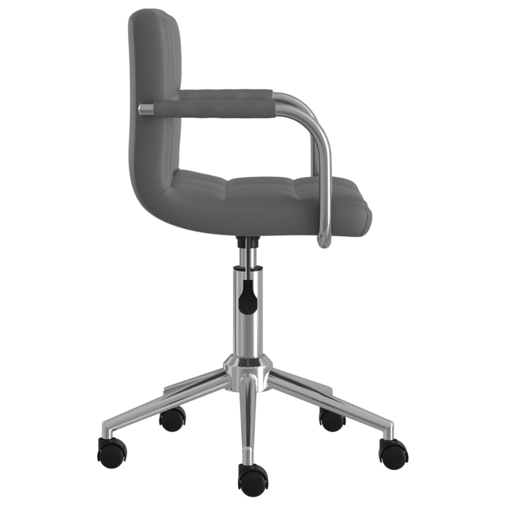 Bürostuhl Drehbar Grau Kunstleder