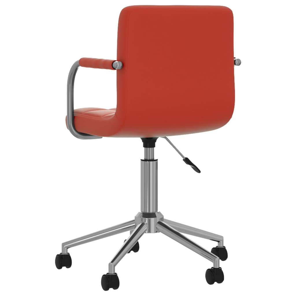 Bürostuhl Drehbar Weinrot Kunstleder