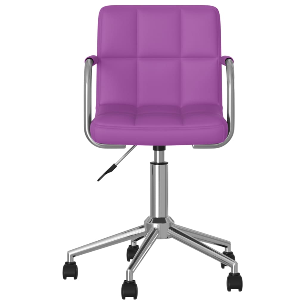 Bürostuhl Drehbar Lila Kunstleder