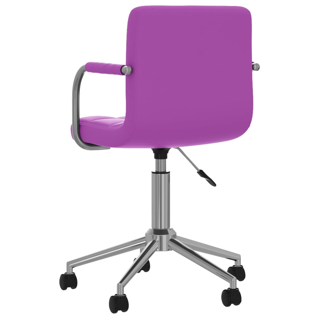 Bürostuhl Drehbar Lila Kunstleder