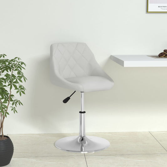 Dining chair white faux leather