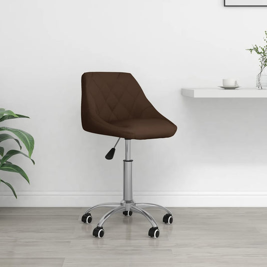 Bürostuhl Drehbar Braun Kunstleder