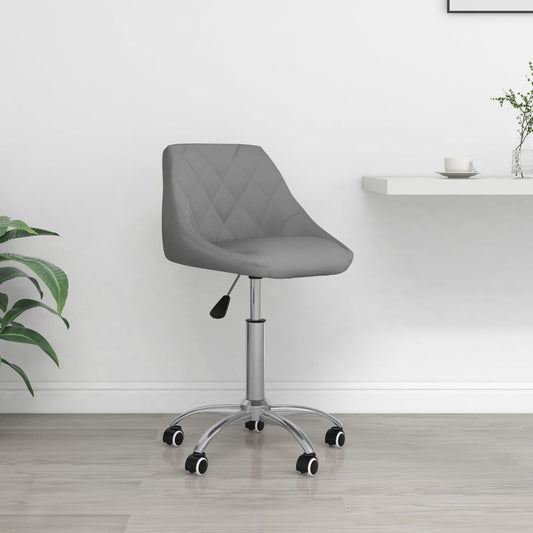 Bürostuhl Drehbar Grau Kunstleder