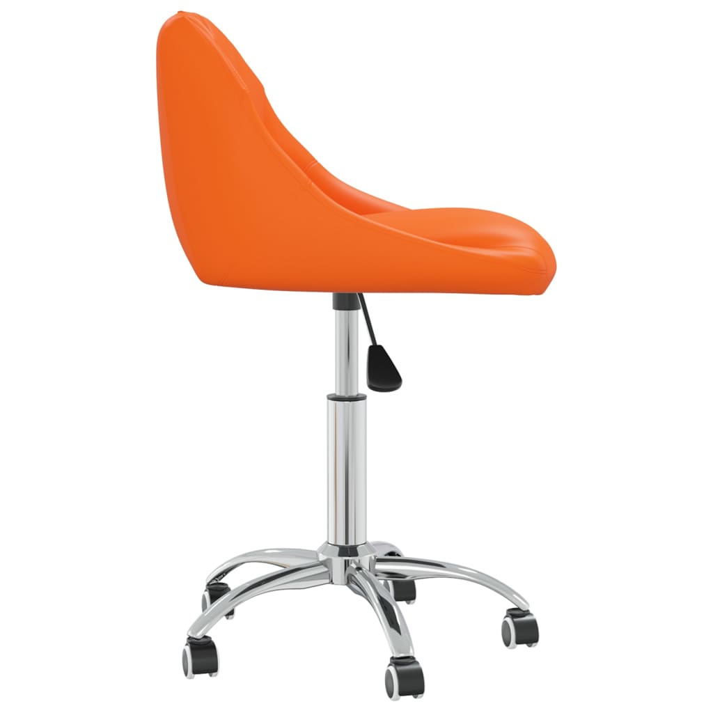 Bürostuhl Drehbar Orange Kunstleder
