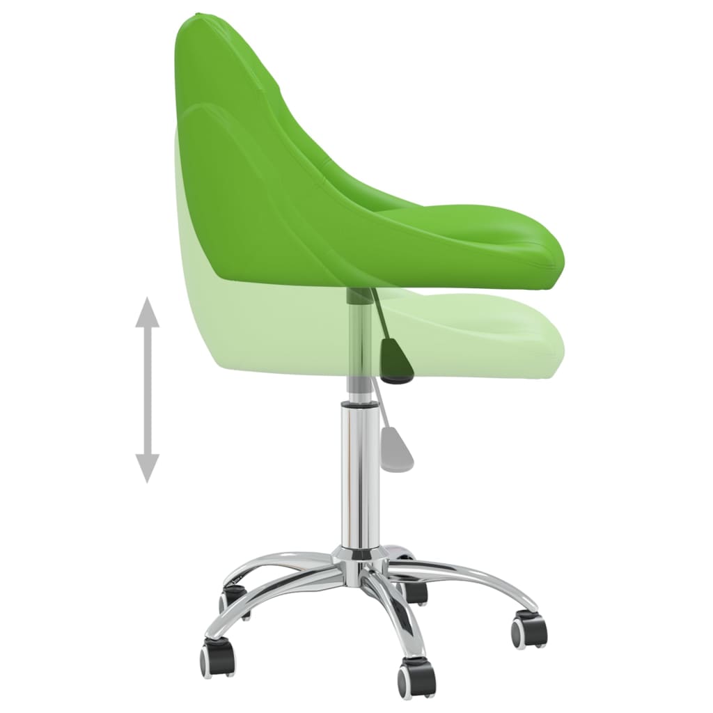 Bürostuhl Drehbar Grün Kunstleder