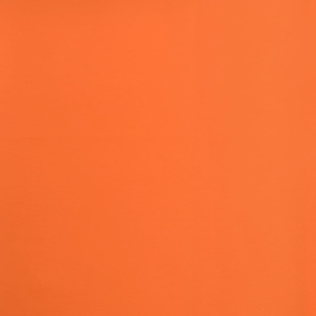 Drehbarer Bürostuhl Kunstleder Orange und Weiß