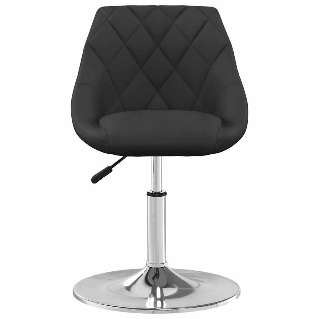 Dining Chairs 2 pcs. Swivel Black Velvet