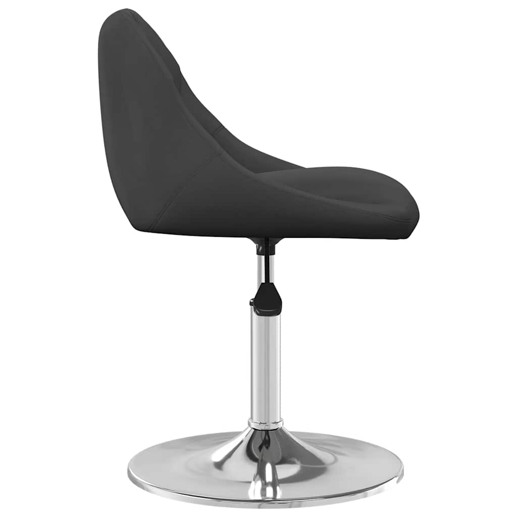 Dining Chairs 2 pcs. Swivel Black Velvet