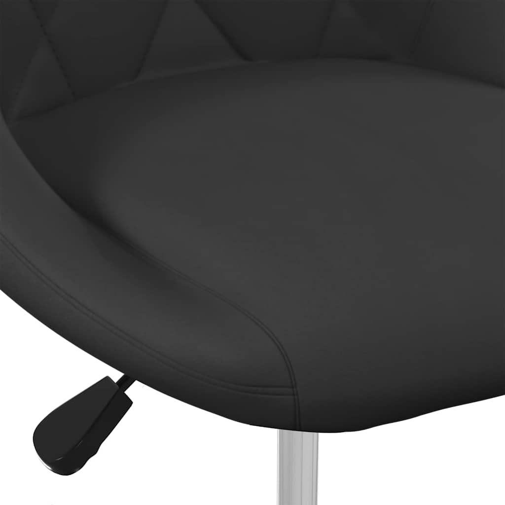 Dining Chairs 2 pcs. Swivel Black Velvet