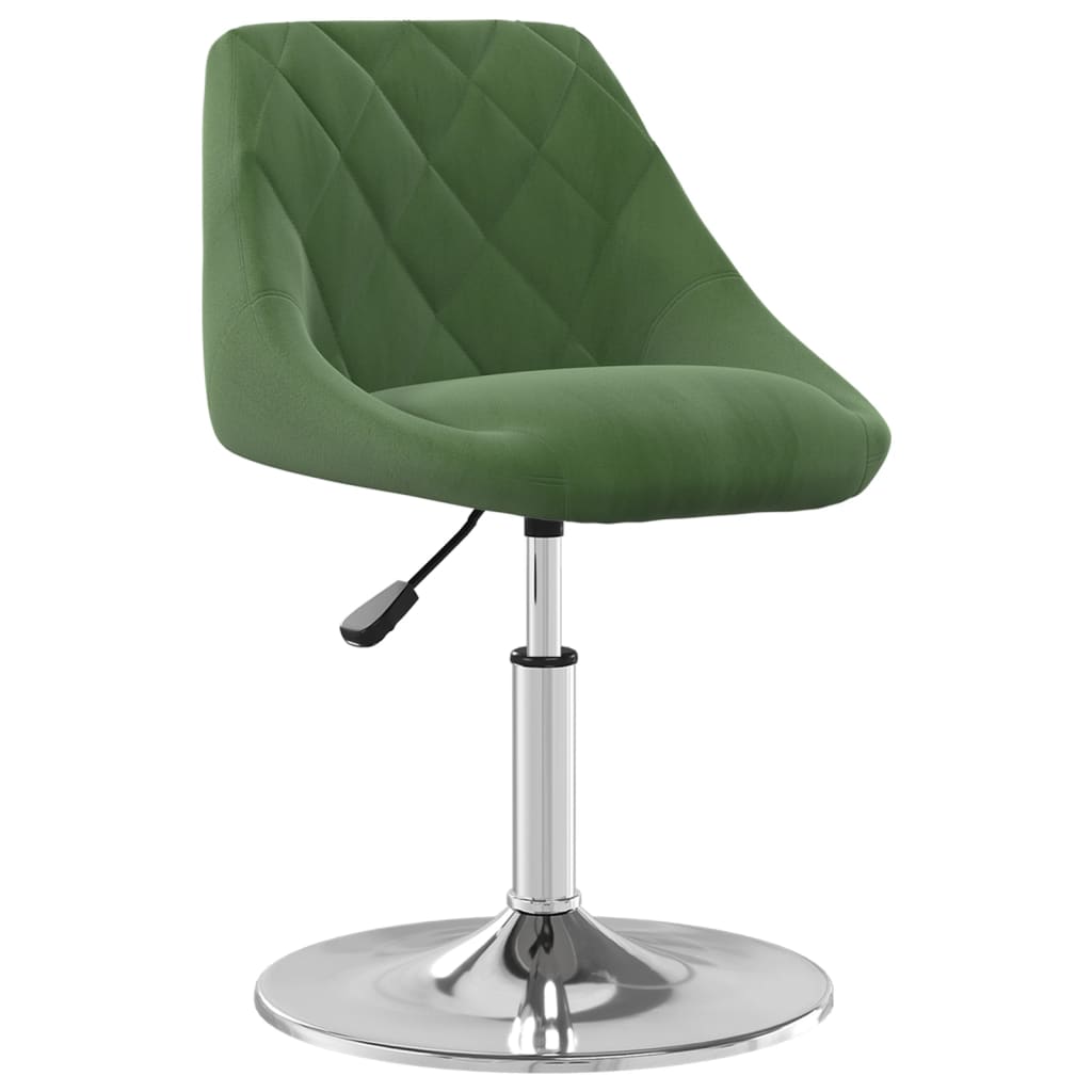 Dining Chairs 2 pcs. Swivel Dark Green Velvet