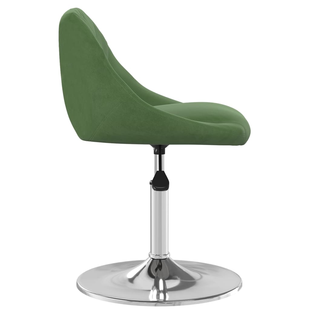 Dining Chairs 2 pcs. Swivel Dark Green Velvet