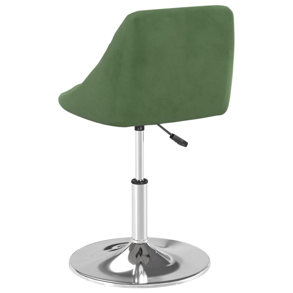 Dining Chairs 2 pcs. Swivel Dark Green Velvet