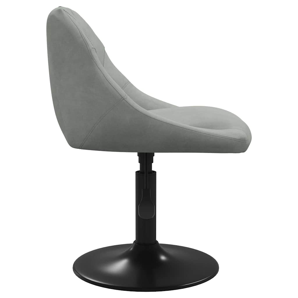 Barhocker Hellgrau Samt
