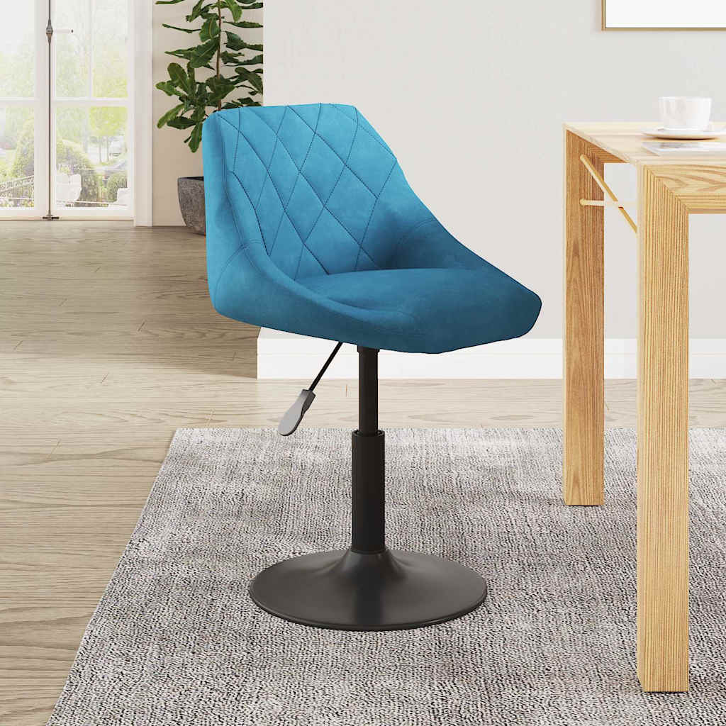 Barhocker Blau Samt