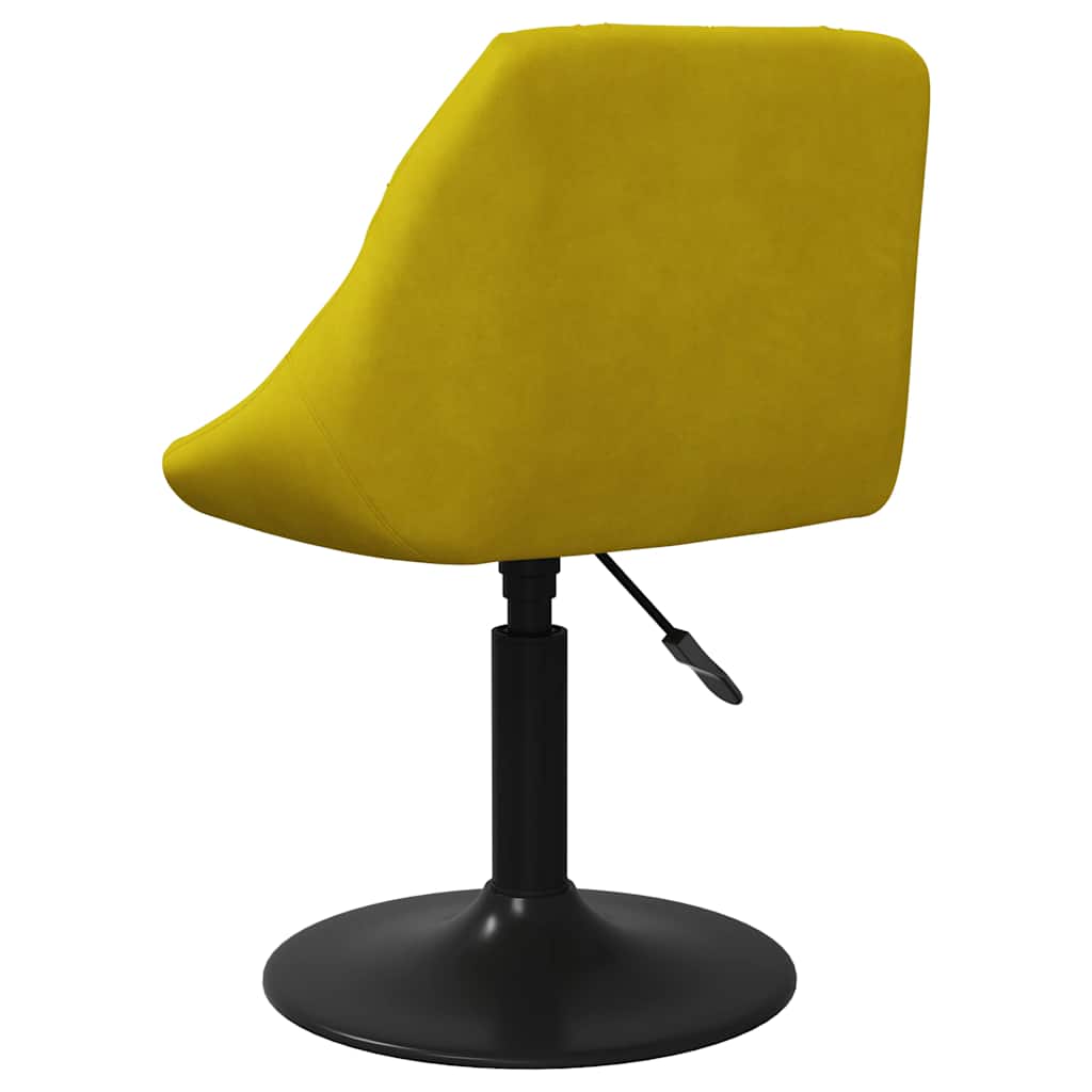 Barhocker aus senfgelbem Samt