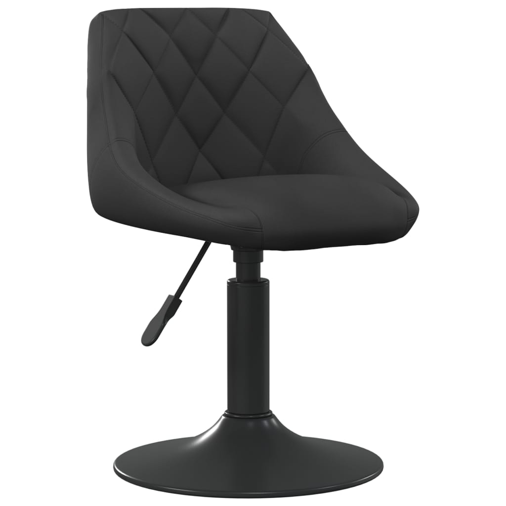 Dining Chairs 2 pcs. Swivel Black Velvet