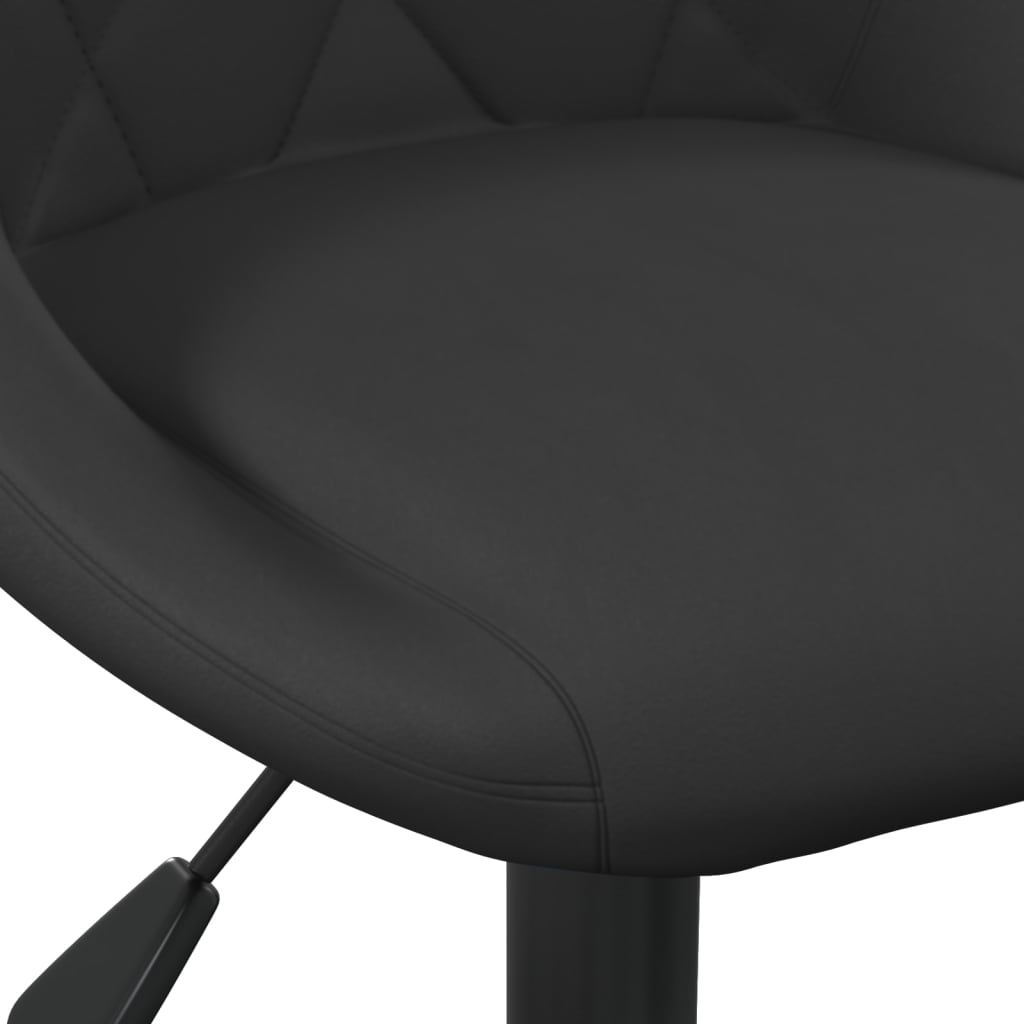 Dining Chairs 2 pcs. Swivel Black Velvet